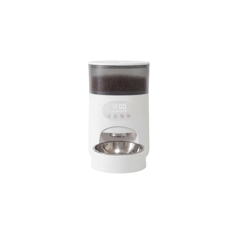 PF7-007 APP-free touch screen smart pet feeder with dual power supply