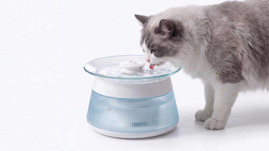 PW7-09G pet water fountain with a different approach to pet hydration